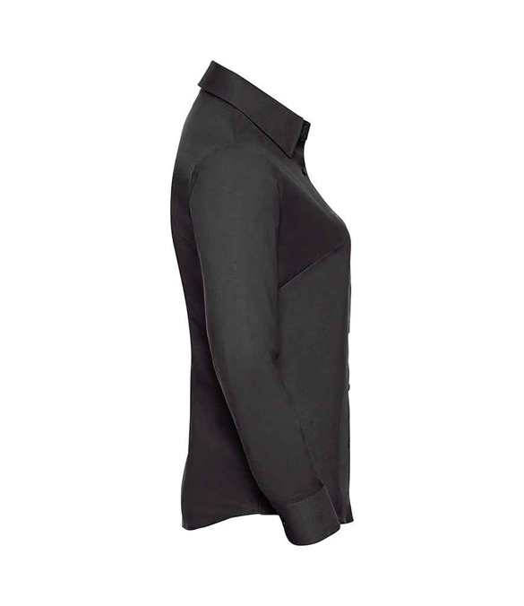 Russell Athletic Collection Ladies Long Sleeve Easy Care Oxford Shirt