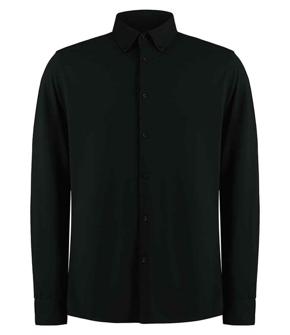 Kustom Kit Long Sleeve Superwash 60C Pique Shirt