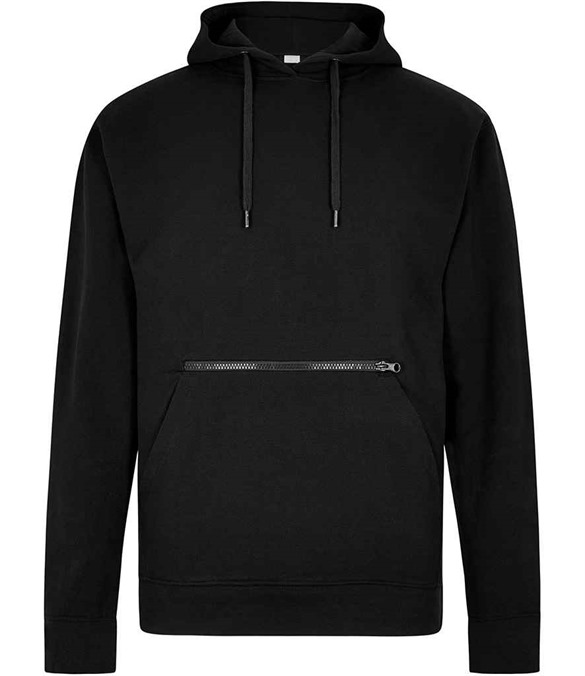 Kustom Kit Regular Fit Piqu&#233; Zipped Pocket Hoodie