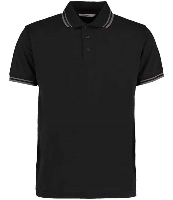Kustom Kit Contrast Tipped Poly/Cotton Piqu&#233; Polo Shirt