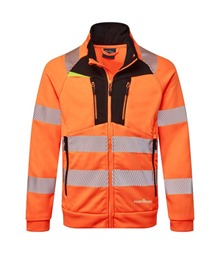 DX4 Hi-Vis Funnel Neck Zipped Sweatshirt