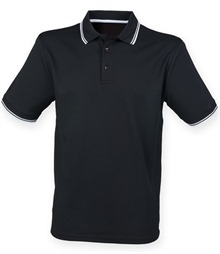 Henbury Coolplus? Tipped Polo Shirt