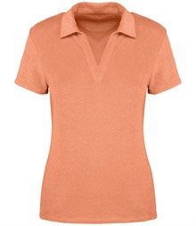 Native Spirit Ladies Terry Towel Polo Shirt